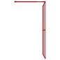 vidaXL Parete per Doccia Walk-in Vetro Trasparente ESG 118x195cm Rossa vidaXL Parete per Doccia Walk-in Vetro Trasparente ESG 118x195cm Rossa