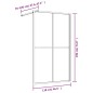vidaXL Parete per Doccia Walk-in Vetro Trasparente ESG 118x195cm Rossa vidaXL Parete per Doccia Walk-in Vetro Trasparente ESG 118x195cm Rossa