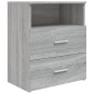 vidaXL Comodini 2 pz Grigio Sonoma 50x32x60 cm