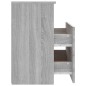 vidaXL Comodini 2 pz Grigio Sonoma 50x32x60 cm
