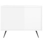 vidaXL Tavolini Salotto 2pz Bianco Lucido 50x50x40cm Legno Multistrato
