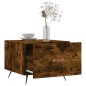 vidaXL Tavolini Salotto 2 pz Rovere Fumo 50x50x40cm Legno Multistrato