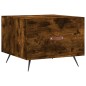 vidaXL Tavolini Salotto 2 pz Rovere Fumo 50x50x40cm Legno Multistrato