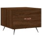 vidaXL Tavolini Salotto 2 pz Rovere Marrone 50x50x40 Legno Multistrato