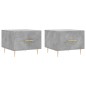 vidaXL Tavolini Salotto 2pz Grigio Cemento 50x50x40 Legno Multistrato