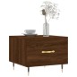 vidaXL Tavolini Salotto 2 pz Rovere Marrone 50x50x40 Legno Multistrato