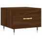 vidaXL Tavolini Salotto 2 pz Rovere Marrone 50x50x40 Legno Multistrato