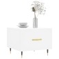 vidaXL Tavolini da Salotto 2 pz Bianchi 50x50x40 cm Legno Multistrato