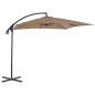 Ombrellone a Sbalzo con Palo in Acciaio 250x250 cm Grigio Talpa Ombrellone a Sbalzo con Palo in Acciaio 250x250 cm Grigio Talpa