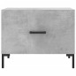 vidaXL Tavolini Salotto 2pz Grigio Cemento 50x50x40 Legno Multistrato