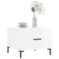 vidaXL Tavolini Salotto 2pz Bianco Lucido 50x50x40cm Legno Multistrato