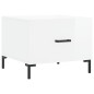 vidaXL Tavolini Salotto 2pz Bianco Lucido 50x50x40cm Legno Multistrato