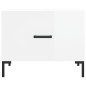 vidaXL Tavolini Salotto 2pz Bianco Lucido 50x50x40cm Legno Multistrato