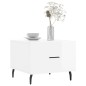 vidaXL Tavolini Salotto 2pz Bianco Lucido 50x50x40cm Legno Multistrato