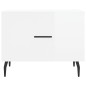 vidaXL Tavolini Salotto 2pz Bianco Lucido 50x50x40cm Legno Multistrato