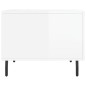 vidaXL Tavolini Salotto 2pz Bianco Lucido 50x50x40cm Legno Multistrato