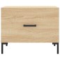 vidaXL Tavolini Salotto 2pz Rovere Sonoma 50x50x40cm Legno Multistrato