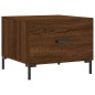 vidaXL Tavolini Salotto 2 pz Rovere Marrone 50x50x40 Legno Multistrato