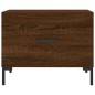 vidaXL Tavolini Salotto 2 pz Rovere Marrone 50x50x40 Legno Multistrato