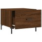 vidaXL Tavolini Salotto 2 pz Rovere Marrone 50x50x40 Legno Multistrato