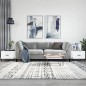 vidaXL Tavolini da Salotto 2 pz Bianchi 50x50x40 cm Legno Multistrato