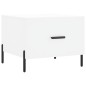 vidaXL Tavolini da Salotto 2 pz Bianchi 50x50x40 cm Legno Multistrato