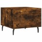 vidaXL Tavolini Salotto 2 pz Rovere Fumo 50x50x40cm Legno Multistrato