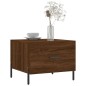 vidaXL Tavolini Salotto 2 pz Rovere Marrone 50x50x40 Legno Multistrato