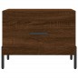 vidaXL Tavolini Salotto 2 pz Rovere Marrone 50x50x40 Legno Multistrato