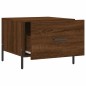 vidaXL Tavolini Salotto 2 pz Rovere Marrone 50x50x40 Legno Multistrato