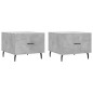 vidaXL Tavolini Salotto 2pz Grigio Cemento 50x50x40 Legno Multistrato
