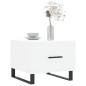 vidaXL Tavolini da Salotto 2 pz Bianchi 50x50x40 cm Legno Multistrato