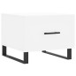 vidaXL Tavolini da Salotto 2 pz Bianchi 50x50x40 cm Legno Multistrato