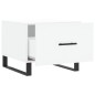 vidaXL Tavolini da Salotto 2 pz Bianchi 50x50x40 cm Legno Multistrato