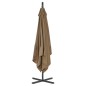 Ombrellone a Sbalzo con Palo in Acciaio 250x250 cm Grigio Talpa Ombrellone a Sbalzo con Palo in Acciaio 250x250 cm Grigio Talpa