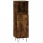 vidaXL Armadietto Bagno Rovere Fumo 30x30x100 cm in Legno Multistrato vidaXL Armadietto Bagno Rovere Fumo 30x30x100 cm in Legno Multistrato