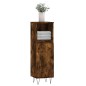 vidaXL Armadietto Bagno Rovere Fumo 30x30x100 cm in Legno Multistrato vidaXL Armadietto Bagno Rovere Fumo 30x30x100 cm in Legno Multistrato