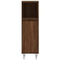 vidaXL Armadietto Bagno Rovere Marrone 30x30x100 cm Legno Multistrato vidaXL Armadietto Bagno Rovere Marrone 30x30x100 cm Legno Multistrato