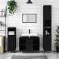 vidaXL Armadietto da Bagno Nero 30x30x100 cm in Legno Multistrato vidaXL Armadietto da Bagno Nero 30x30x100 cm in Legno Multistrato