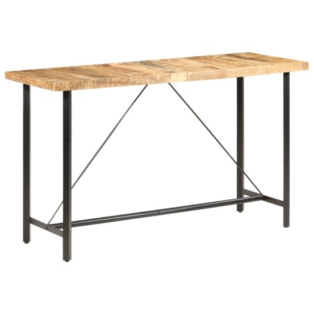 vidaXL Tavolo da Bar 180x70x107 cm in Legno Ruvido di Mango