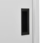 vidaXL Armadio con Anta Scorrevole Grigio Chiaro 90x40x180 cm Acciaio