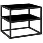 322852 vidaXL Console Table Black 50x40x40 cm Tempered Glass 322852 vidaXL Console Table Black 50x40x40 cm Tempered Glass