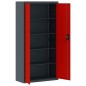 vidaXL Armadio Classificatore Antracite e Rosso 90x40x180cm in Acciaio vidaXL Armadio Classificatore Antracite e Rosso 90x40x180cm in Acciaio