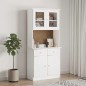 vidaXL Piano Comò ALTA Bianco 77x30x92 cm in Legno Massello di Pino vidaXL Piano Comò ALTA Bianco 77x30x92 cm in Legno Massello di Pino