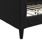 vidaXL Letto da Giorno Nero 100x200 cm in Tessuto vidaXL Letto da Giorno Nero 100x200 cm in Tessuto