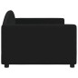 vidaXL Letto da Giorno Nero 90x200 cm in Tessuto vidaXL Letto da Giorno Nero 90x200 cm in Tessuto