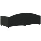 vidaXL Letto da Giorno Nero 90x200 cm in Tessuto vidaXL Letto da Giorno Nero 90x200 cm in Tessuto