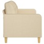 vidaXL Divano a 3 Posti Crema 180 cm in Tessuto vidaXL Divano a 3 Posti Crema 180 cm in Tessuto