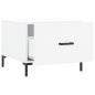 vidaXL Tavolini da Salotto 2 pz Bianchi 50x50x40 cm Legno Multistrato