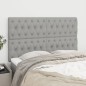 Testiere 4 pz Grigio Chiaro 72x7x78/88 cm in Tessuto Testiere 4 pz Grigio Chiaro 72x7x78/88 cm in Tessuto